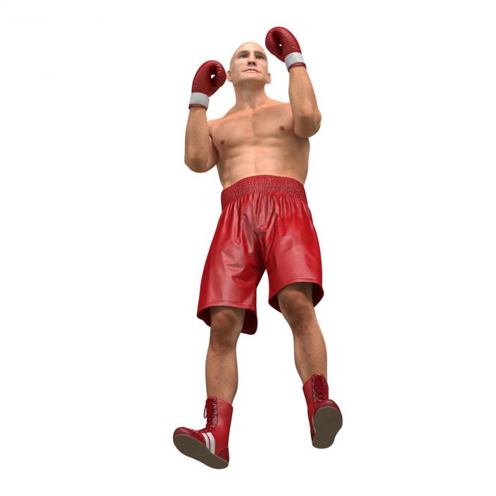 3D Boxer Man 2 Pose 2 model