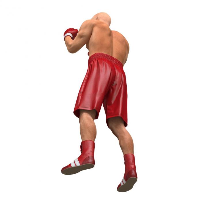 3D Boxer Man 2 Pose 2 model