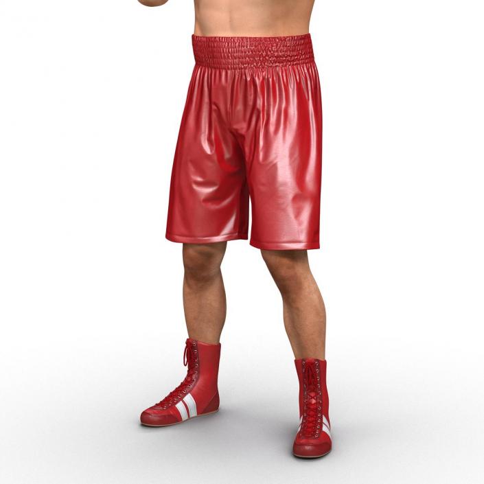 3D Boxer Man 2 Pose 2 model