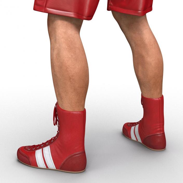 3D Boxer Man 2 Pose 2 model