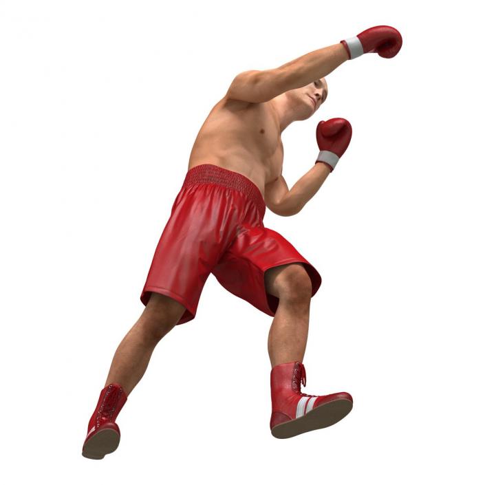 3D Boxer Man 2 Pose 3 model