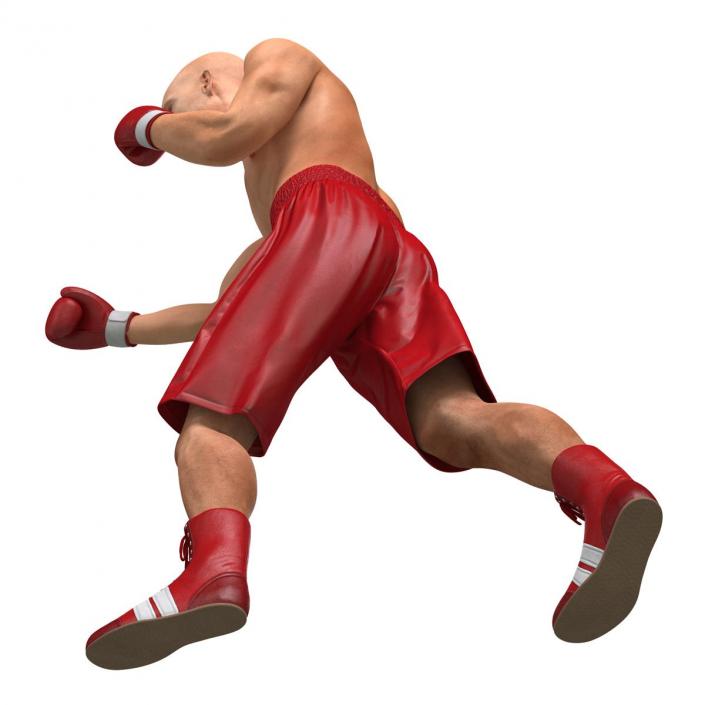 3D Boxer Man 2 Pose 3 model