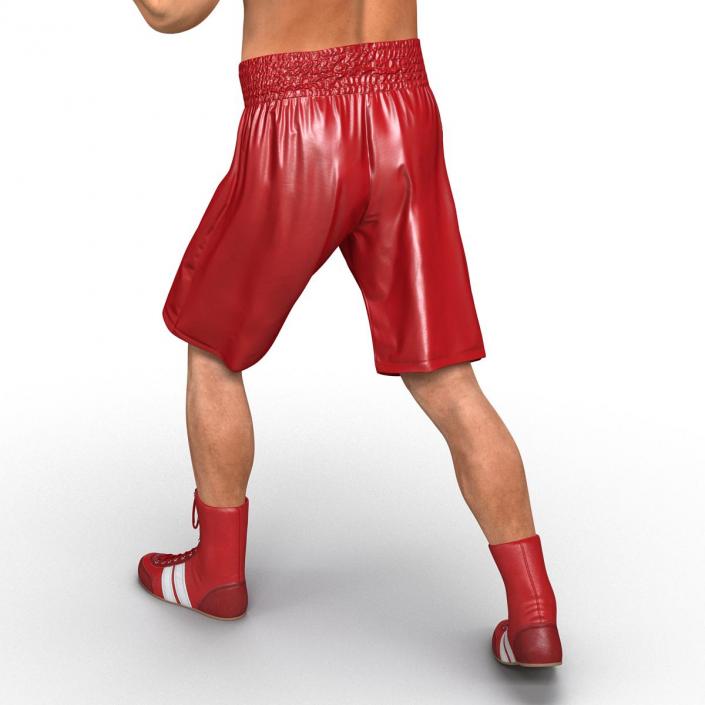 3D Boxer Man 2 Pose 3 model