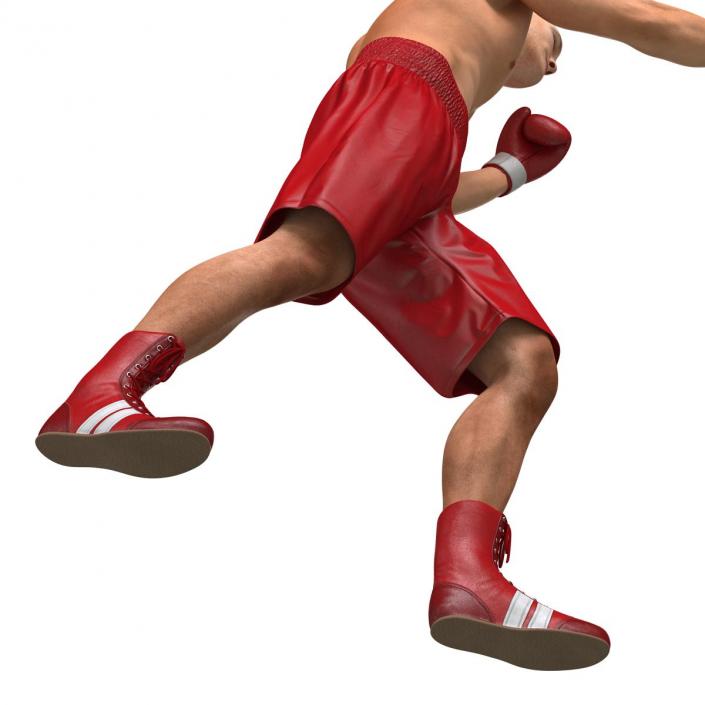 3D Boxer Man 2 Pose 3 model