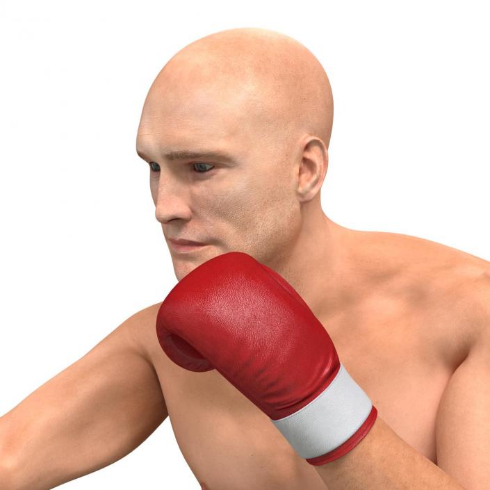 3D Boxer Man 2 Pose 3 model