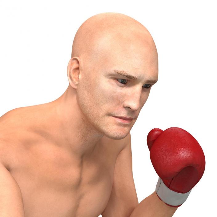 3D Boxer Man 2 Pose 3 model