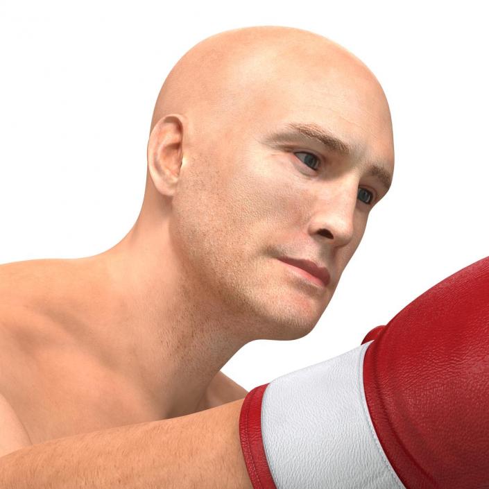 3D Boxer Man 2 Pose 3 model