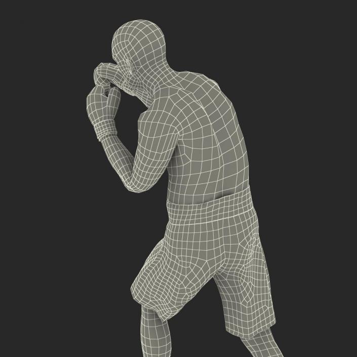 3D Boxer Man 2 Pose 3 model