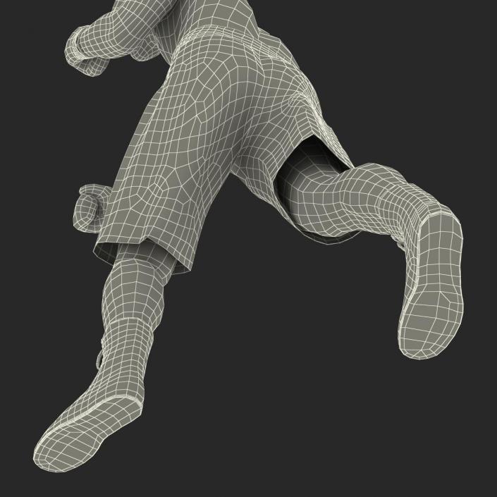 3D Boxer Man 2 Pose 3 model