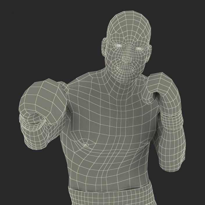 3D Boxer Man 2 Pose 3 model