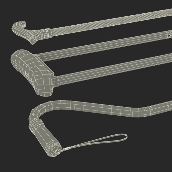 Canes and Crutches Collection 3D model