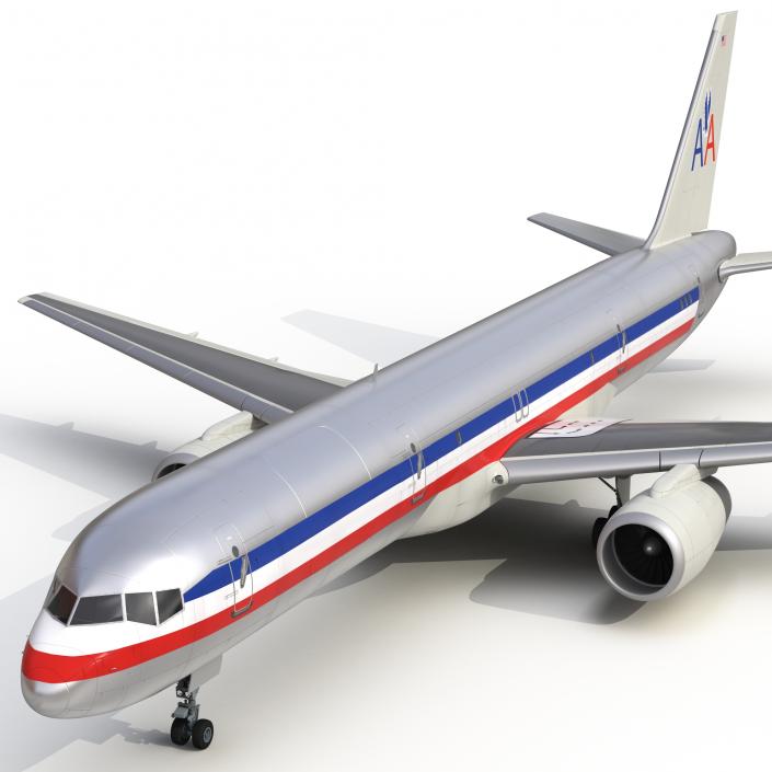 3D Boeing 757-200F American Airlines model