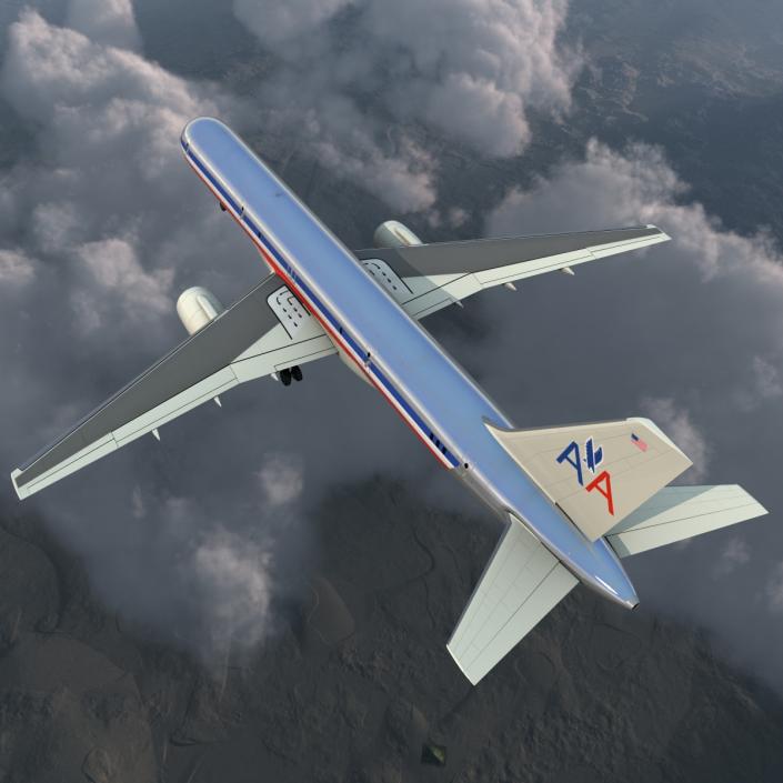 3D Boeing 757-200F American Airlines model