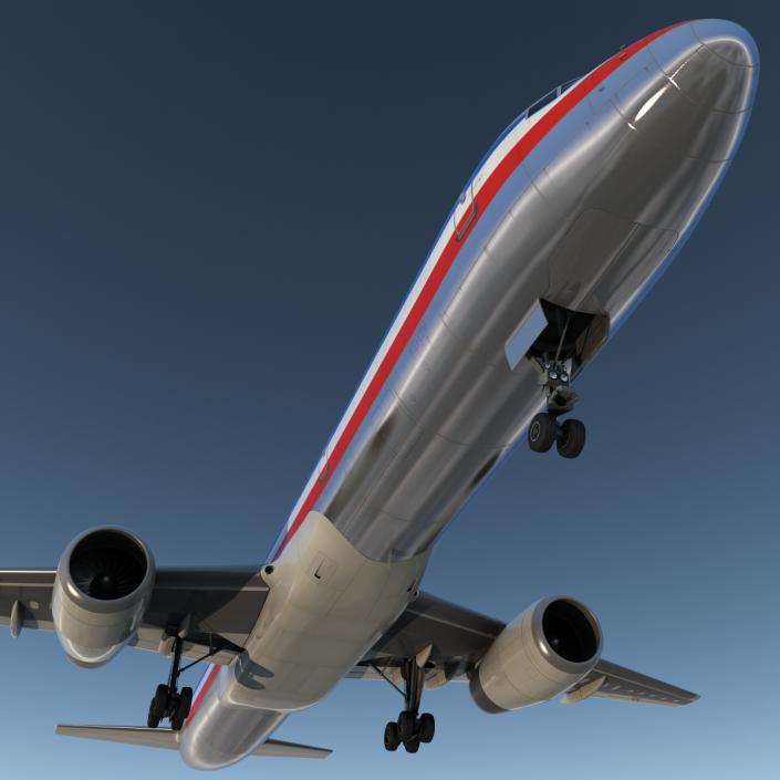 3D Boeing 757-200F American Airlines model