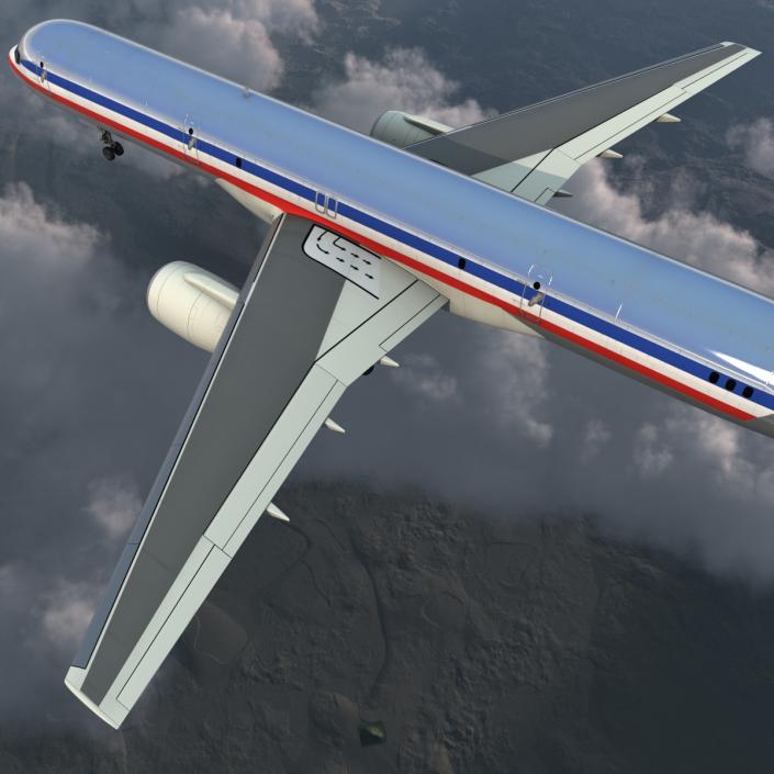 3D Boeing 757-200F American Airlines model