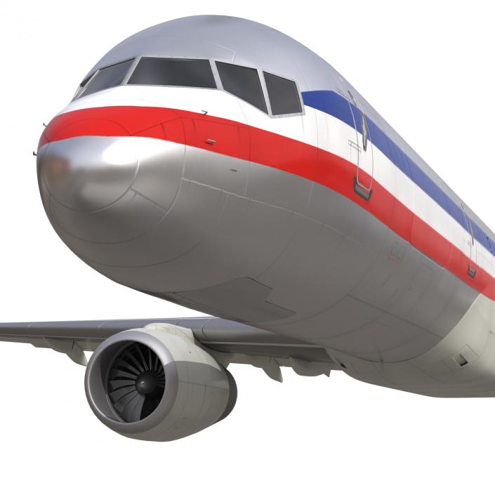 3D Boeing 757-200F American Airlines model