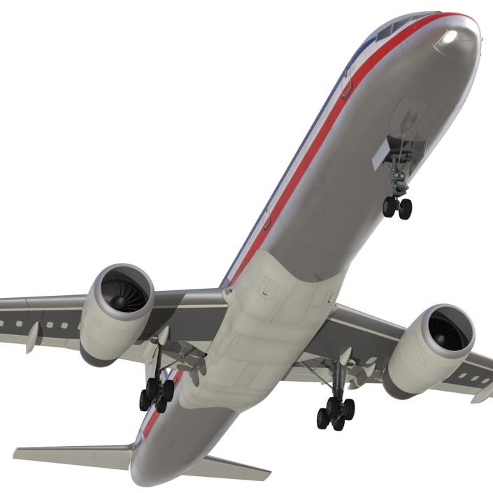 3D Boeing 757-200F American Airlines model