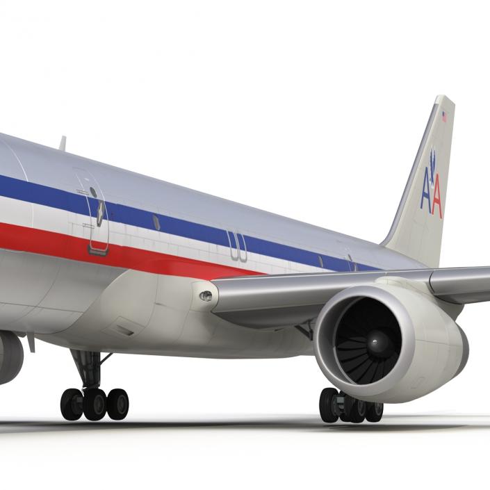 3D Boeing 757-200F American Airlines model