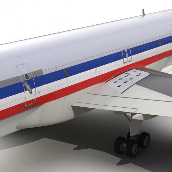 3D Boeing 757-200F American Airlines model