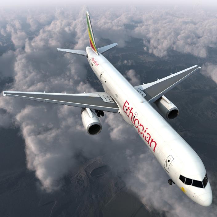 Boeing 757-200F Ethiopian Airlines 3D model