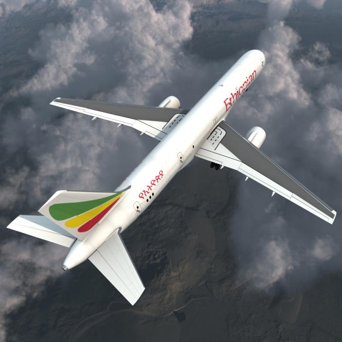 Boeing 757-200F Ethiopian Airlines 3D model