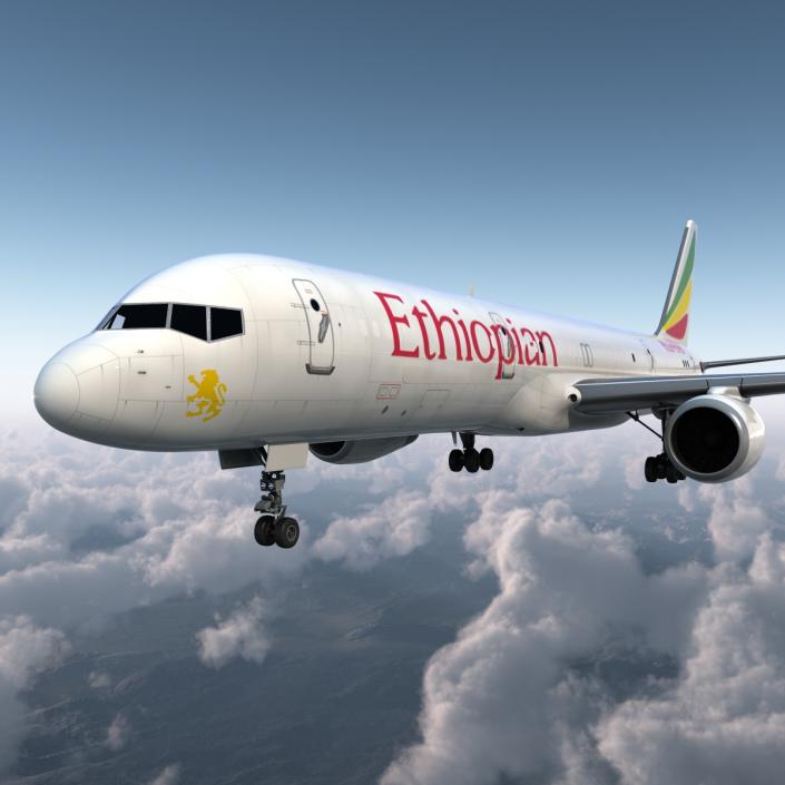 Boeing 757-200F Ethiopian Airlines 3D model