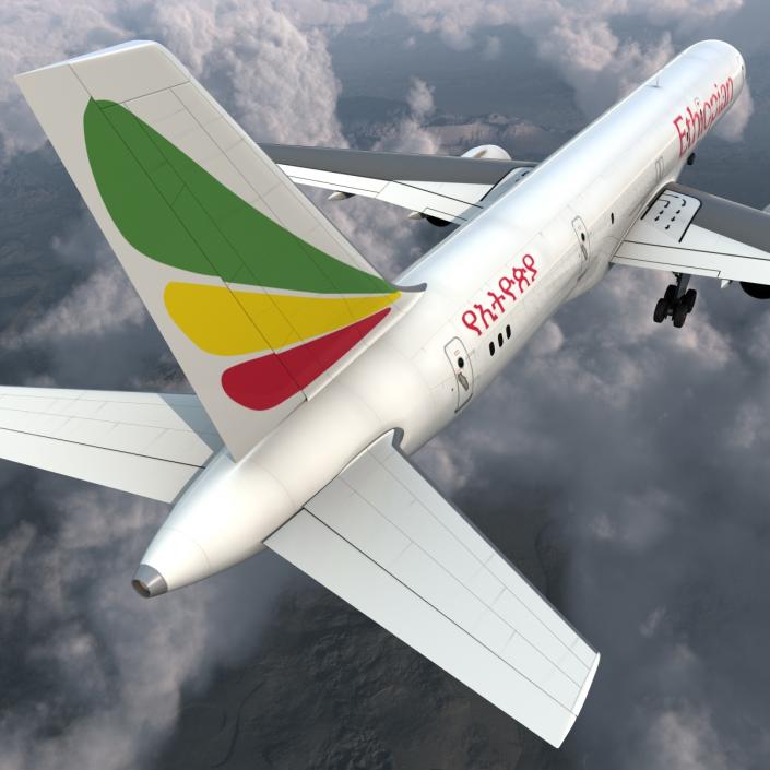 Boeing 757-200F Ethiopian Airlines 3D model