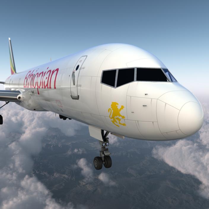 Boeing 757-200F Ethiopian Airlines 3D model