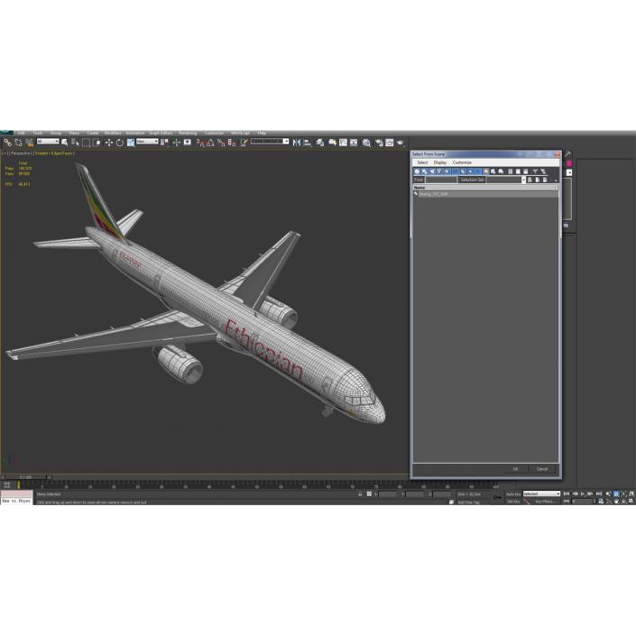 Boeing 757-200F Ethiopian Airlines 3D model