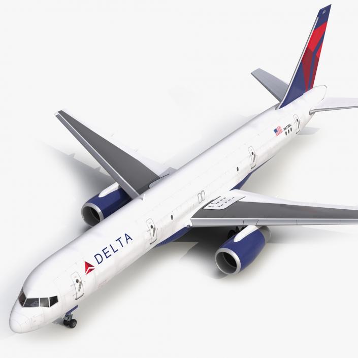 3D Boeing 757-200F Delta Air Lines