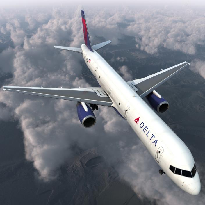 3D Boeing 757-200F Delta Air Lines