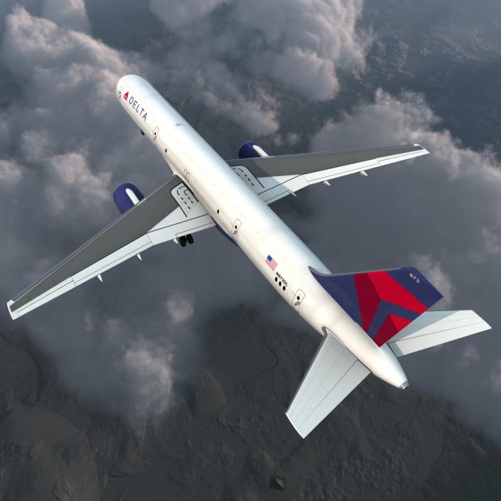 3D Boeing 757-200F Delta Air Lines