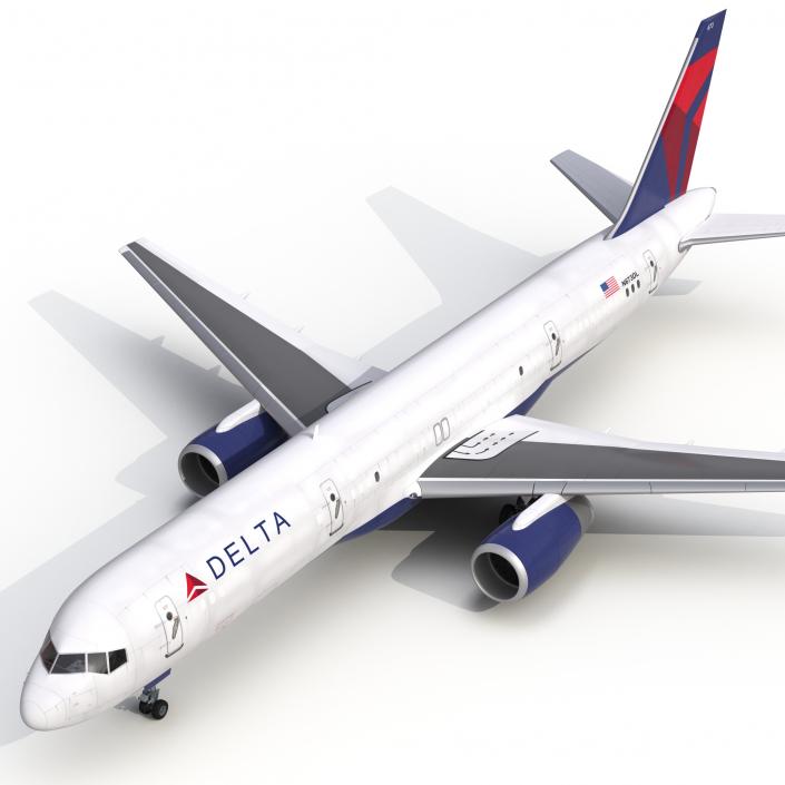 3D Boeing 757-200F Delta Air Lines