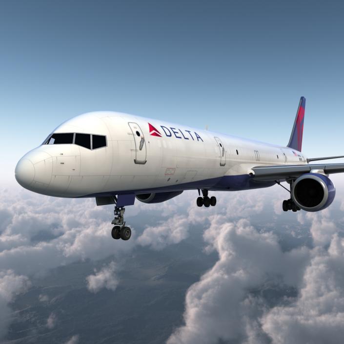 3D Boeing 757-200F Delta Air Lines