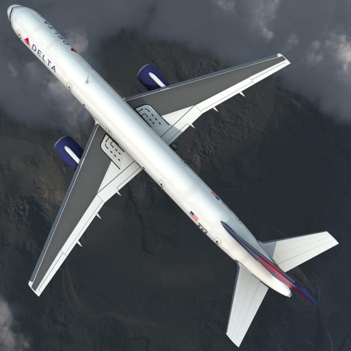 3D Boeing 757-200F Delta Air Lines