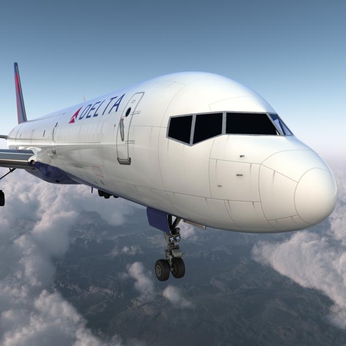 3D Boeing 757-200F Delta Air Lines