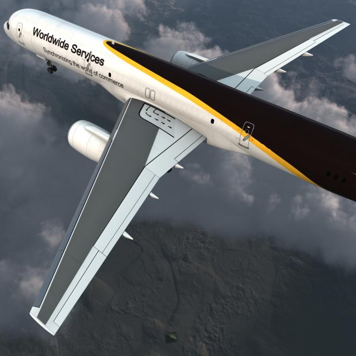 3D Boeing 757-200F UPS Airlines model