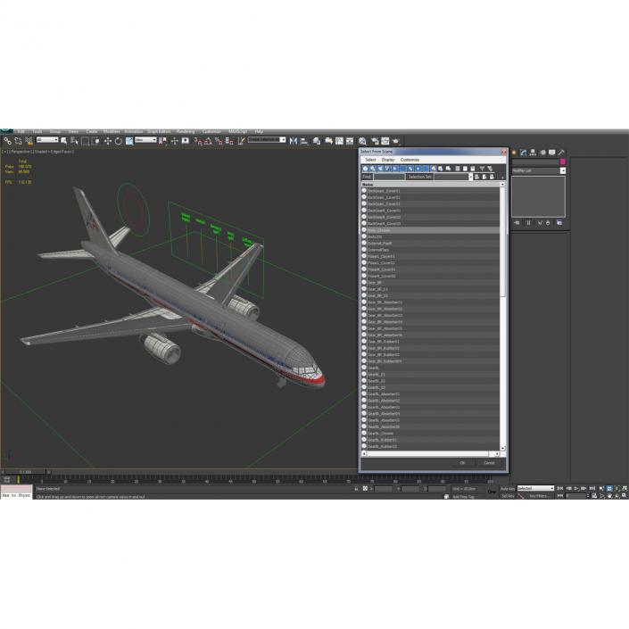 3D model Boeing 757-200F American Airlines Rigged