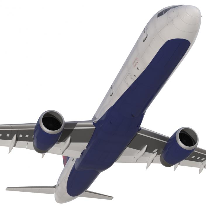 3D Boeing 757-200F Delta Air Lines Rigged model