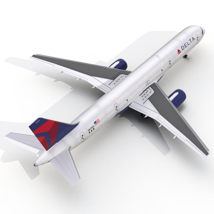 3D Boeing 757-200F Delta Air Lines Rigged model