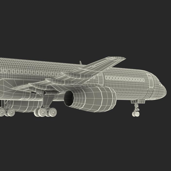 3D Boeing 757-200F Delta Air Lines Rigged model