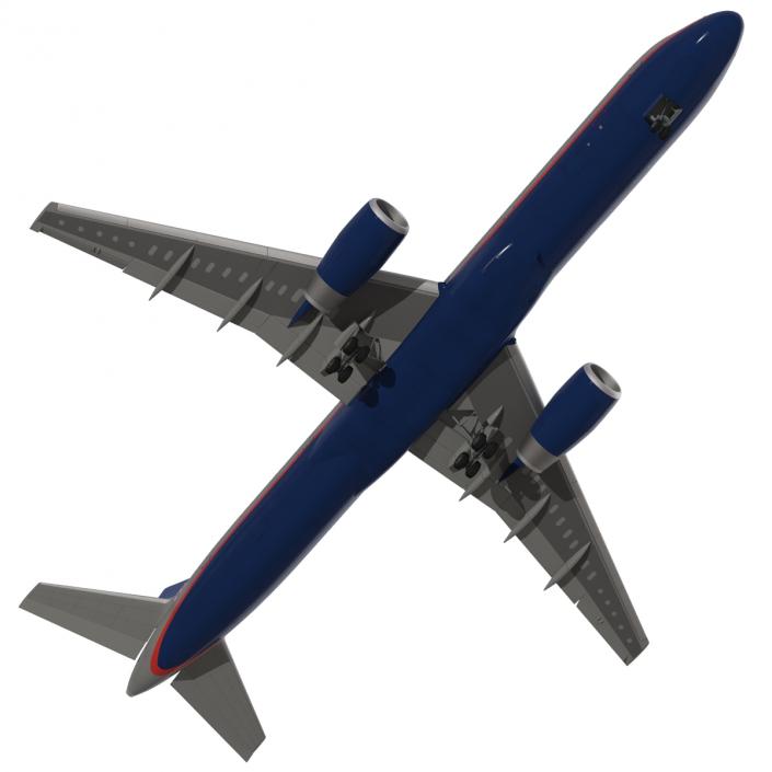 3D Boeing 757-200F United Airlines Rigged model