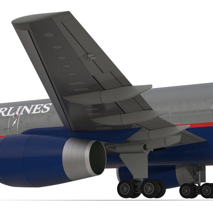 3D Boeing 757-200F United Airlines Rigged model