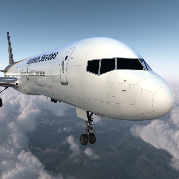 3D model Boeing 757-200F UPS Airlines Rigged