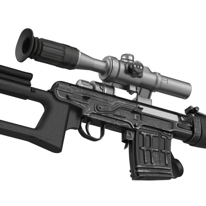 3D model Dragunov Sniper Rifle SVD