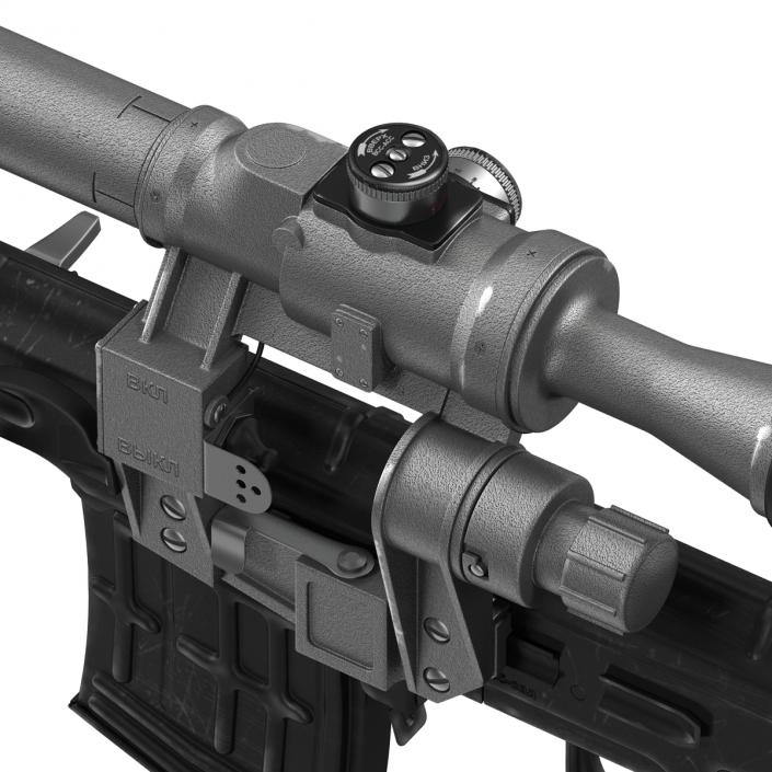 3D model Dragunov Sniper Rifle SVD