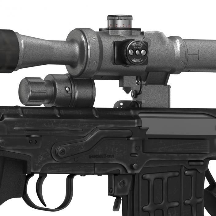 3D model Dragunov Sniper Rifle SVD