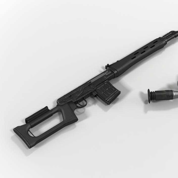 3D model Dragunov Sniper Rifle SVD