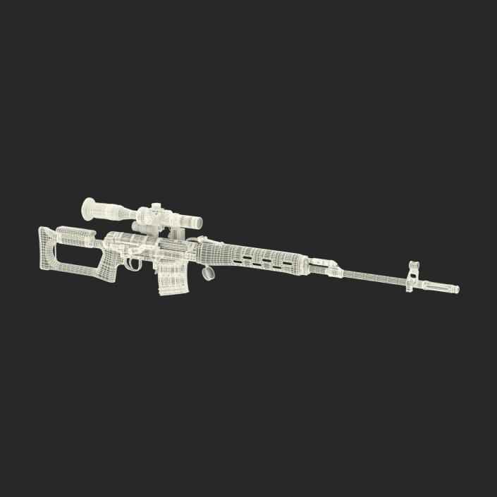 3D model Dragunov Sniper Rifle SVD