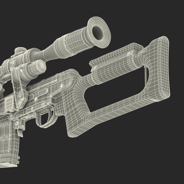 3D model Dragunov Sniper Rifle SVD